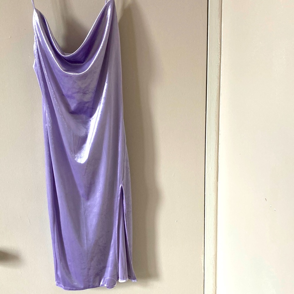 Lavender slip dress
